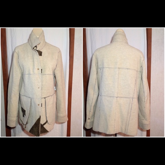 Women Vtg Winlet Suede Leather Sherpa Lined Jacket - Picture 3 of 5